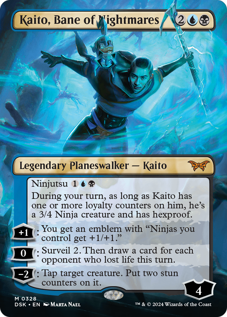 Kaito, Bane of Nightmares (Borderless) [Duskmourn: House of Horror] | Jomio and Rueliete's Cards and Comics