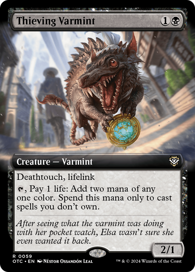Thieving Varmint (Extended Art) [Outlaws of Thunder Junction Commander] | Jomio and Rueliete's Cards and Comics
