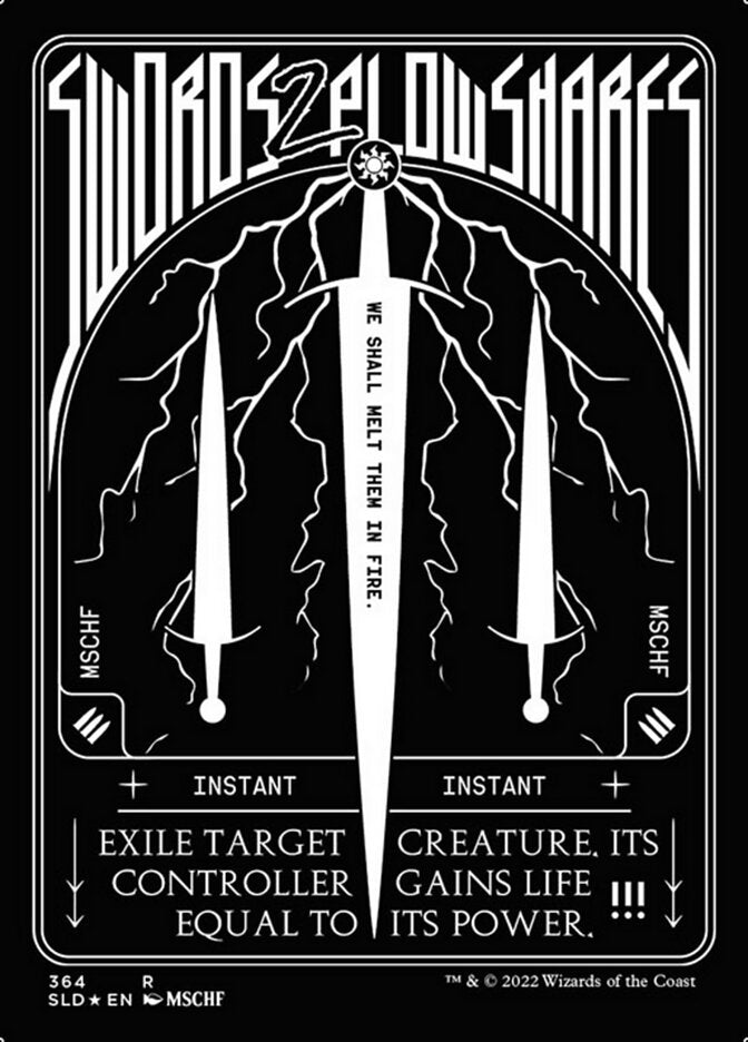 Swords to Plowshares (364) (Foil Etched) [Secret Lair Drop Series] | Jomio and Rueliete's Cards and Comics
