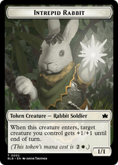 Wall // Intrepid Rabbit Double-Sided Token [Bloomburrow Tokens] | Jomio and Rueliete's Cards and Comics