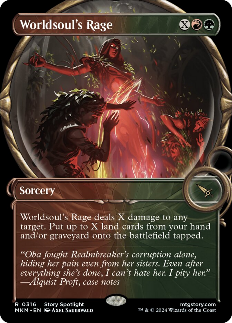 Worldsoul's Rage (Showcase) [Murders at Karlov Manor] | Jomio and Rueliete's Cards and Comics