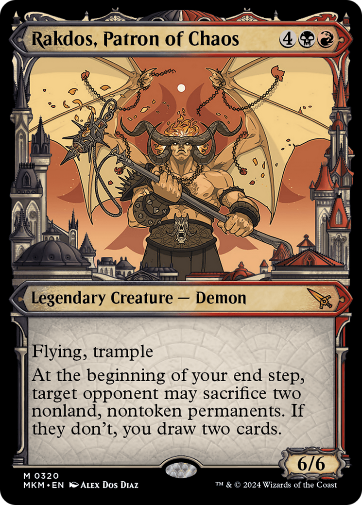 Rakdos, Patron of Chaos (Showcase) (0320) [Murders at Karlov Manor] | Jomio and Rueliete's Cards and Comics