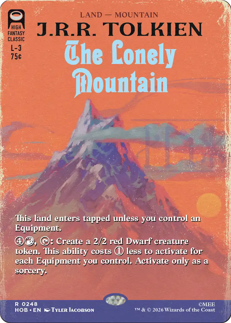 The Lonely Mountain (Borderless) (0248) [The Hobbit] | Jomio and Rueliete's Cards and Comics