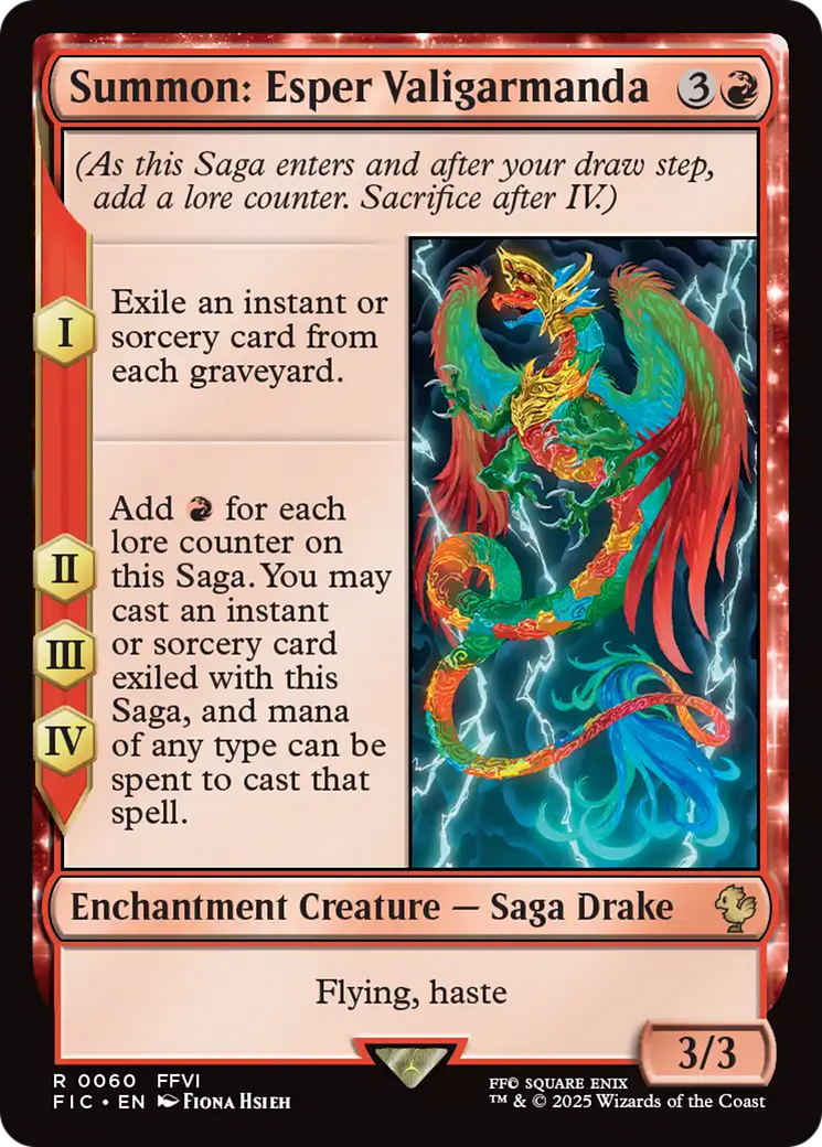Summon: Esper Valigarmanda [FINAL FANTASY Commander] | Jomio and Rueliete's Cards and Comics