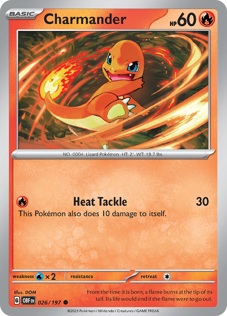 Charmander (026/197) [Scarlet & Violet: Obsidian Flames] | Jomio and Rueliete's Cards and Comics