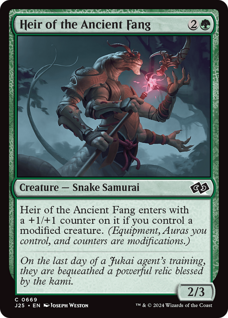 Heir of the Ancient Fang [Foundations Jumpstart] | Jomio and Rueliete's Cards and Comics
