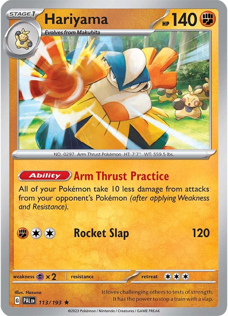 Hariyama (113/193) [Scarlet & Violet: Paldea Evolved] | Jomio and Rueliete's Cards and Comics