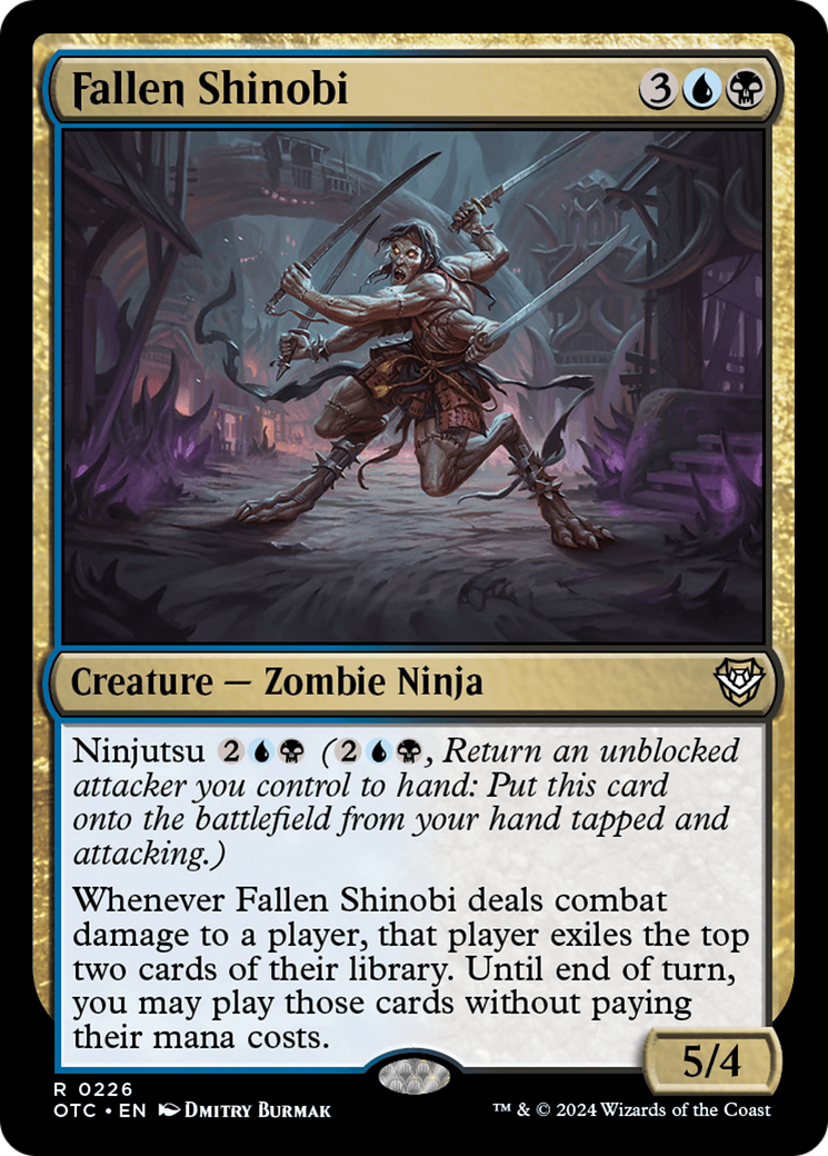 Fallen Shinobi [Outlaws of Thunder Junction Commander] | Jomio and Rueliete's Cards and Comics
