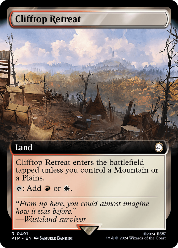 Clifftop Retreat (Extended Art) [Fallout] | Jomio and Rueliete's Cards and Comics