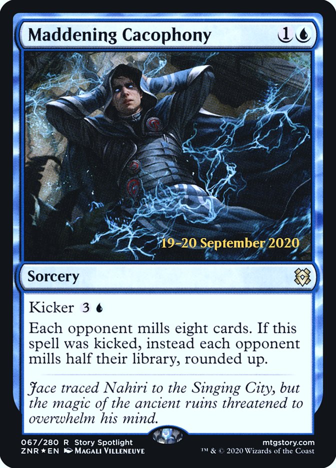 Maddening Cacophony [Zendikar Rising Prerelease Promos] | Jomio and Rueliete's Cards and Comics