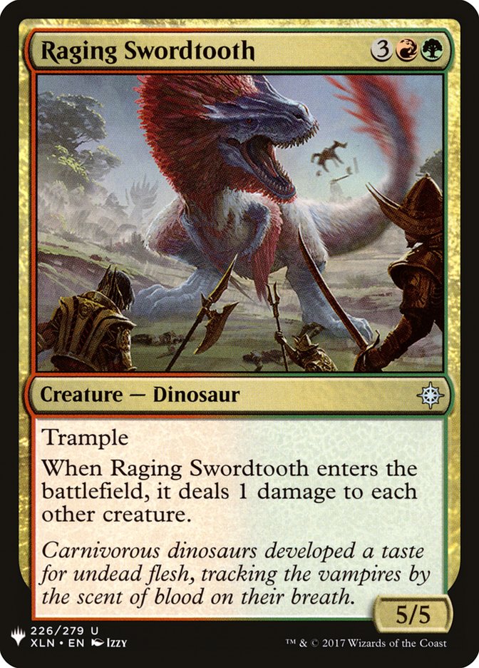 Raging Swordtooth [Mystery Booster] | Jomio and Rueliete's Cards and Comics