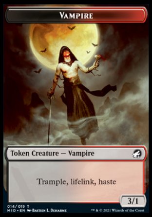 Wolf // Vampire Double-Sided Token [Innistrad: Midnight Hunt Tokens] | Jomio and Rueliete's Cards and Comics