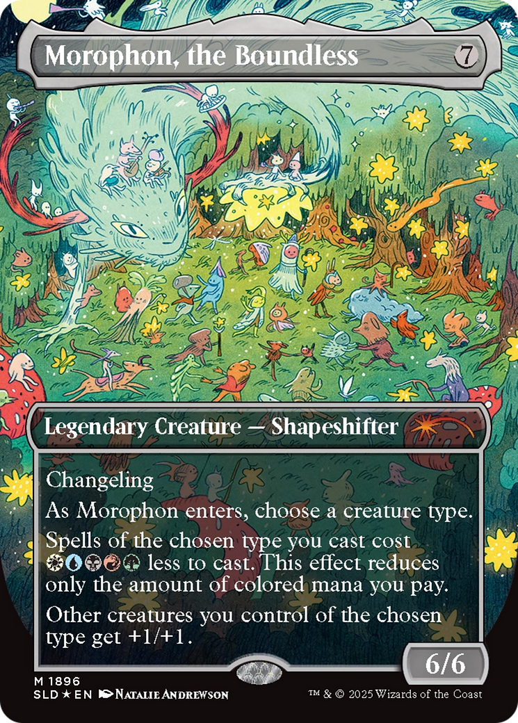 Morophon, the Boundless (Display Commander) - Thick Stock (Double Rainbow Foil) [Secret Lair Drop Series] | Jomio and Rueliete's Cards and Comics