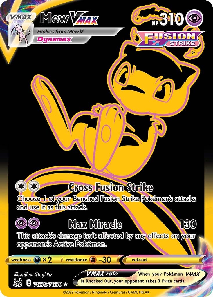 Mew VMAX (TG30/TG30) [Sword & Shield: Lost Origin] | Jomio and Rueliete's Cards and Comics