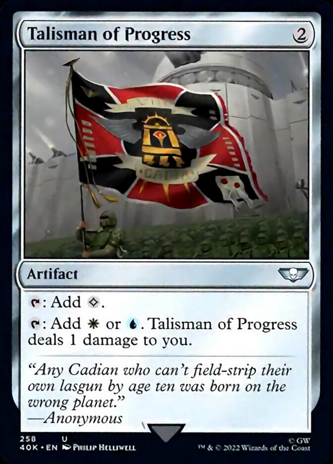Talisman of Progress (Surge Foil) [Warhammer 40,000] | Jomio and Rueliete's Cards and Comics