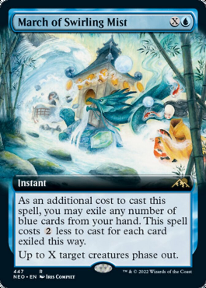 March of Swirling Mist (Extended Art) [Kamigawa: Neon Dynasty] | Jomio and Rueliete's Cards and Comics