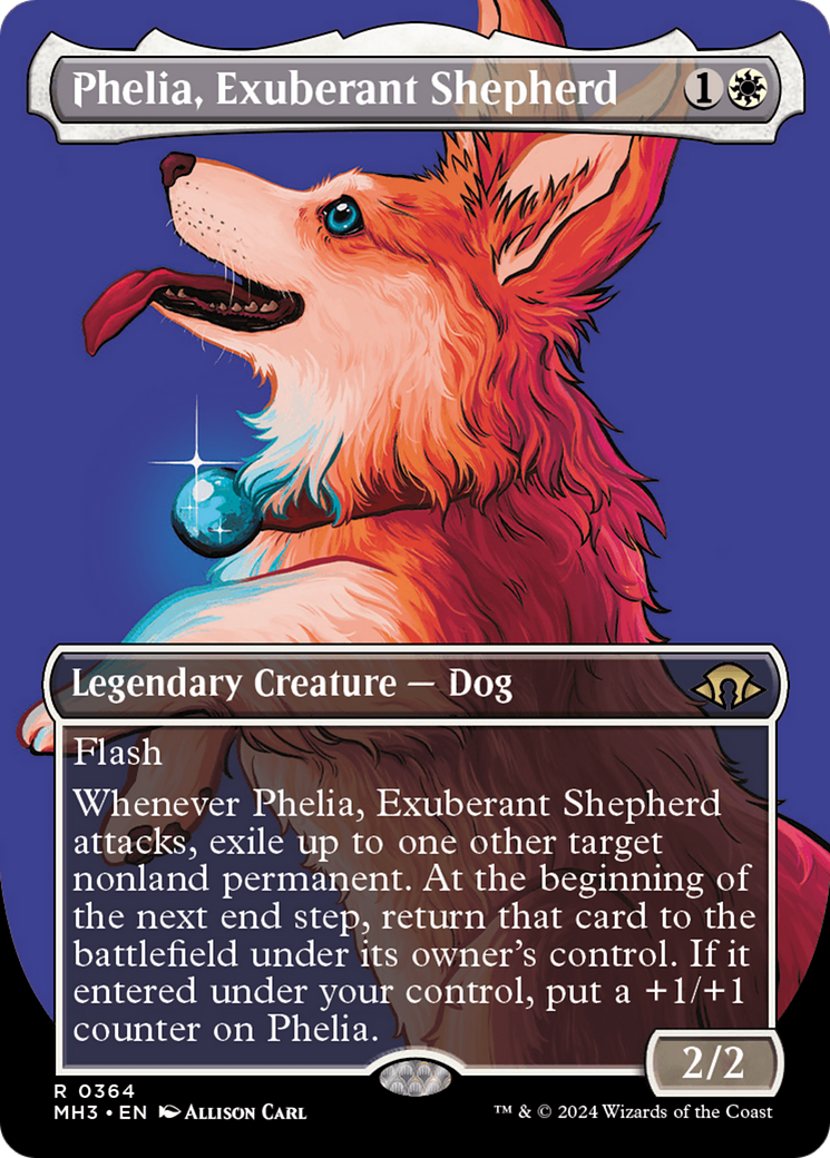Phelia, Exuberant Shepherd (Borderless) [Modern Horizons 3] | Jomio and Rueliete's Cards and Comics
