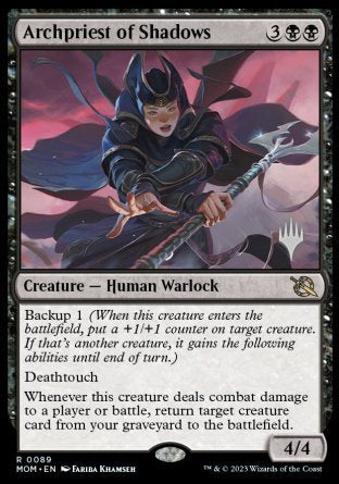 Archpriest of Shadows (Promo Pack) [March of the Machine Promos] | Jomio and Rueliete's Cards and Comics