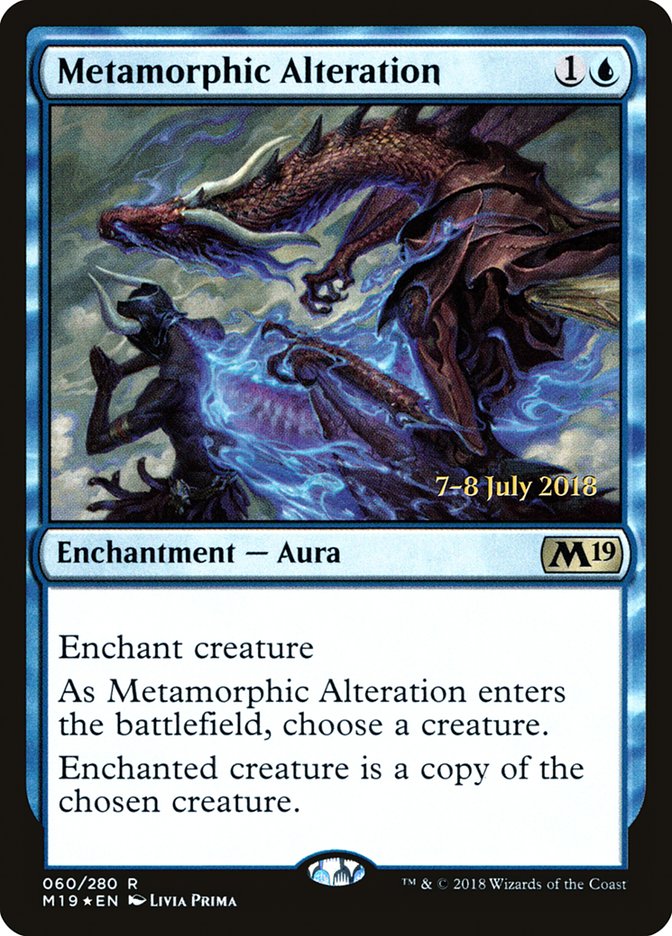 Metamorphic Alteration [Core Set 2019 Prerelease Promos] | Jomio and Rueliete's Cards and Comics