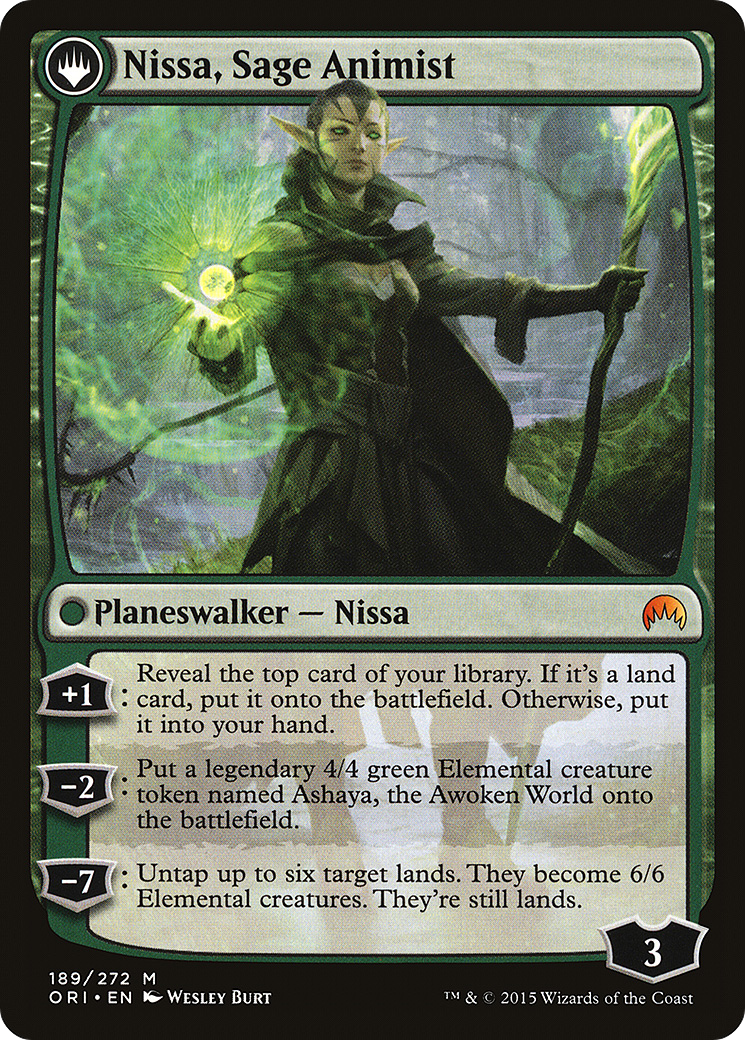 Nissa, Vastwood Seer // Nissa, Sage Animist [Secret Lair: From Cute to Brute] | Jomio and Rueliete's Cards and Comics