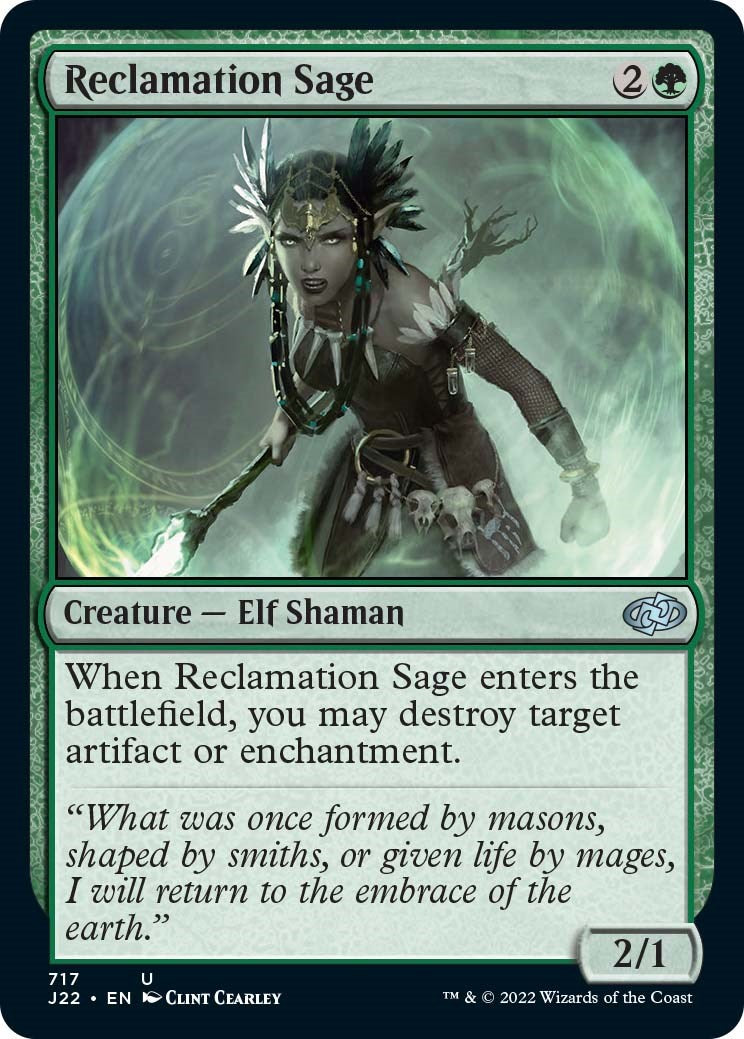Reclamation Sage [Jumpstart 2022] | Jomio and Rueliete's Cards and Comics
