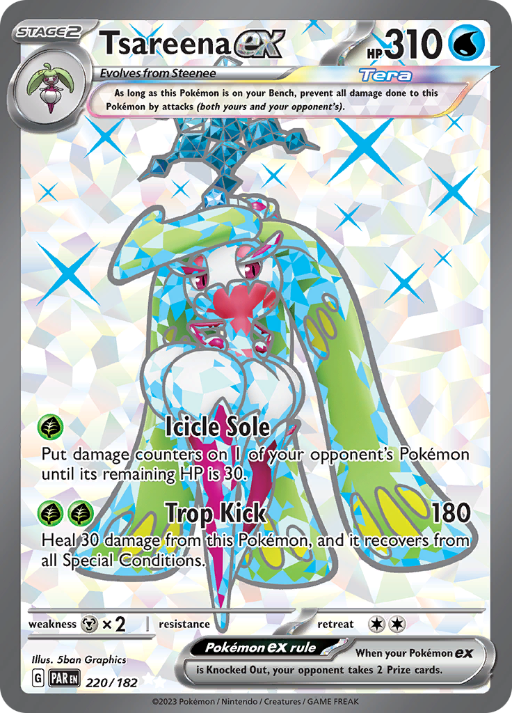 Tsareena ex (220/182) [Scarlet & Violet: Paradox Rift] | Jomio and Rueliete's Cards and Comics