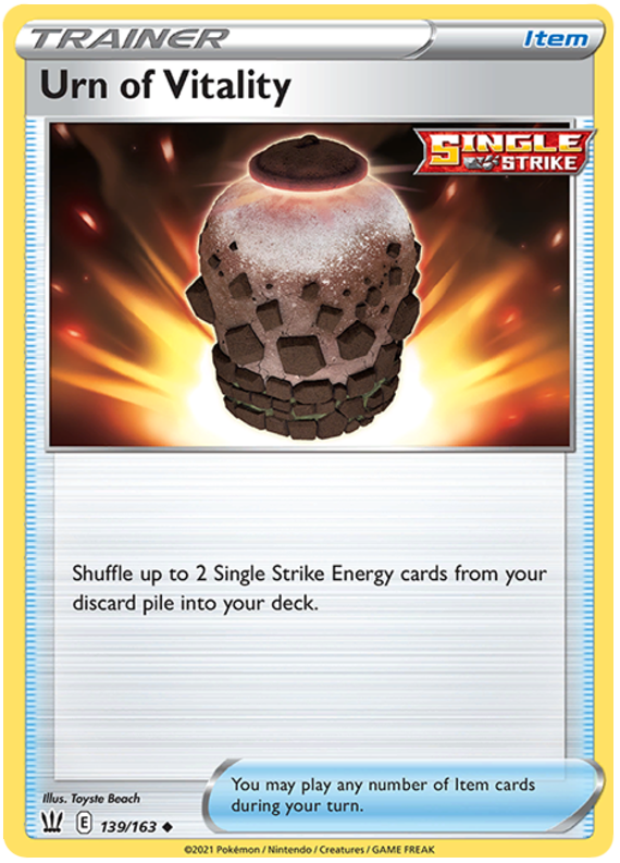 Urn of Vitality (139/163) [Sword & Shield: Battle Styles] | Jomio and Rueliete's Cards and Comics