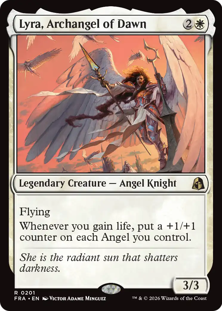 Lyra, Archangel of Dawn [Reality Fracture] | Jomio and Rueliete's Cards and Comics