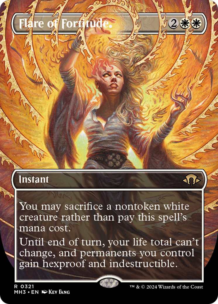 Flare of Fortitude (Borderless) [Modern Horizons 3] | Jomio and Rueliete's Cards and Comics