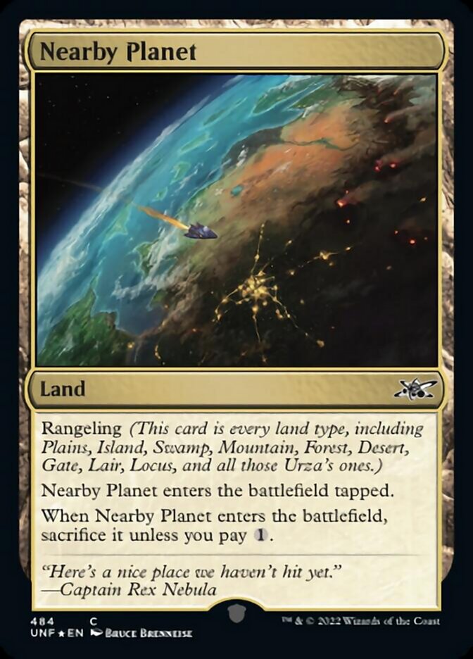 Nearby Planet (Galaxy Foil) [Unfinity] | Jomio and Rueliete's Cards and Comics