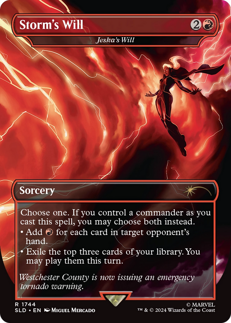 Storm's Will - Jeska's Will (Rainbow Foil) [Secret Lair Drop Series] | Jomio and Rueliete's Cards and Comics