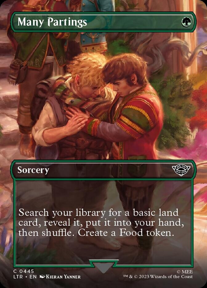 Many Partings (Borderless Alternate Art) [The Lord of the Rings: Tales of Middle-Earth] | Jomio and Rueliete's Cards and Comics