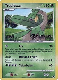 Tropius (52/111) (Staff Prerelease Promo) [Nintendo: Black Star Promos] | Jomio and Rueliete's Cards and Comics