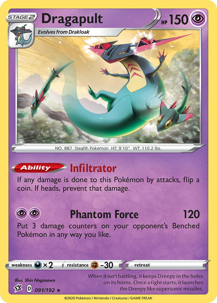 Dragapult (091/192) (Theme Deck Exclusive) [Sword & Shield: Rebel Clash] | Jomio and Rueliete's Cards and Comics