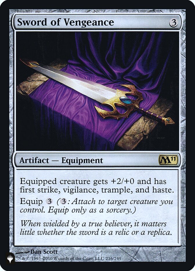 Sword of Vengeance [Secret Lair: Heads I Win, Tails You Lose] | Jomio and Rueliete's Cards and Comics
