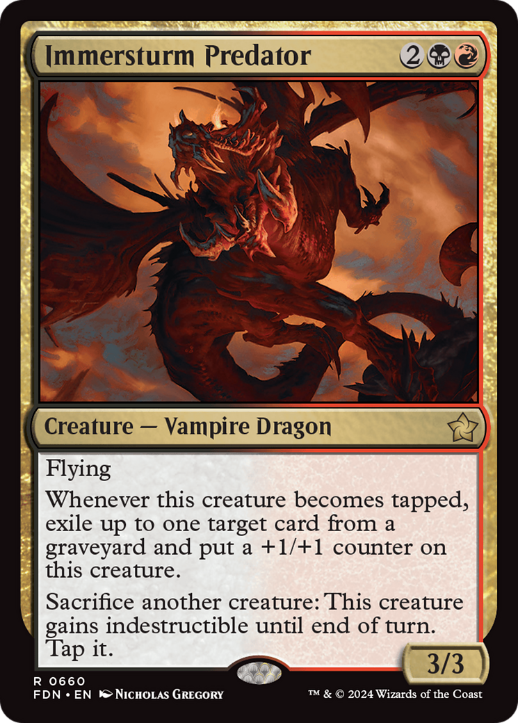 Immersturm Predator [Foundations] | Jomio and Rueliete's Cards and Comics