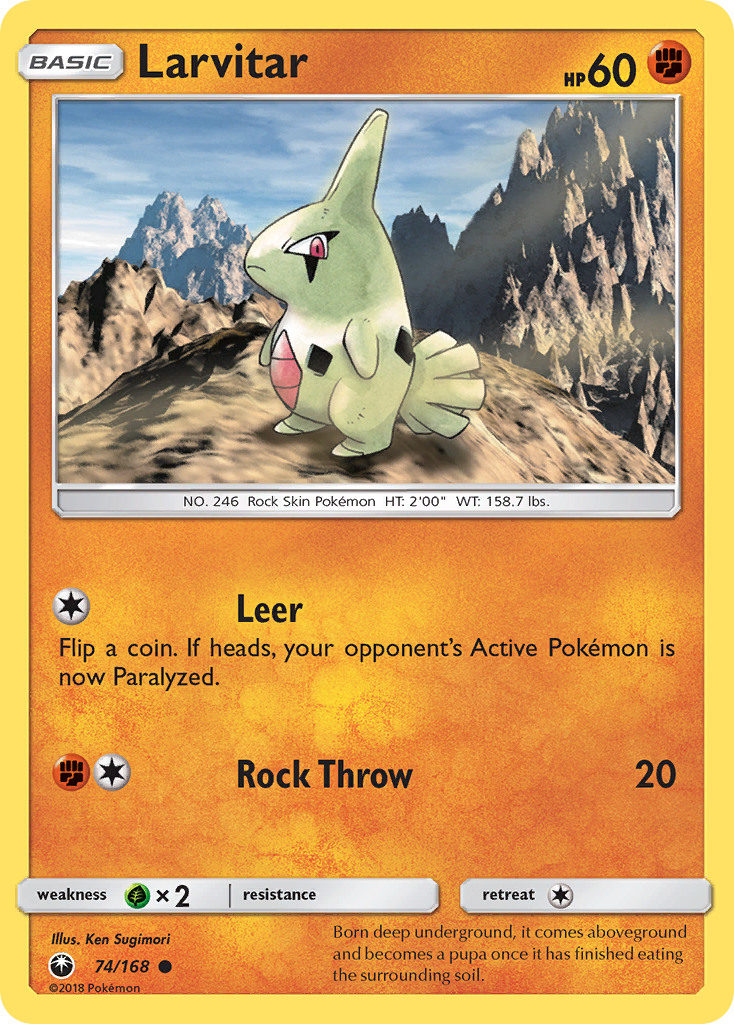 Larvitar (74/168) [Sun & Moon: Celestial Storm] | Jomio and Rueliete's Cards and Comics