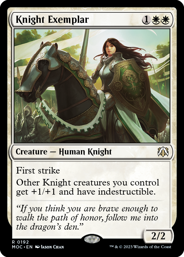 Knight Exemplar [March of the Machine Commander] | Jomio and Rueliete's Cards and Comics