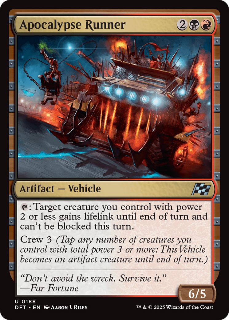 Apocalypse Runner [Aetherdrift] | Jomio and Rueliete's Cards and Comics