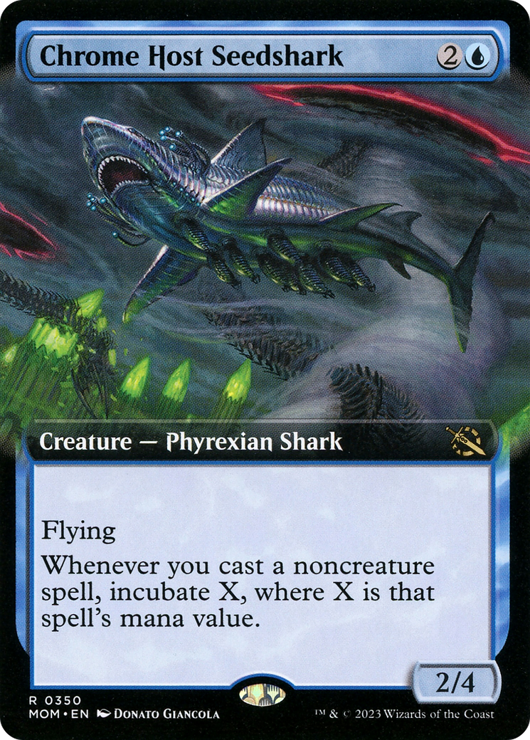Chrome Host Seedshark (Extended Art) [March of the Machine] | Jomio and Rueliete's Cards and Comics