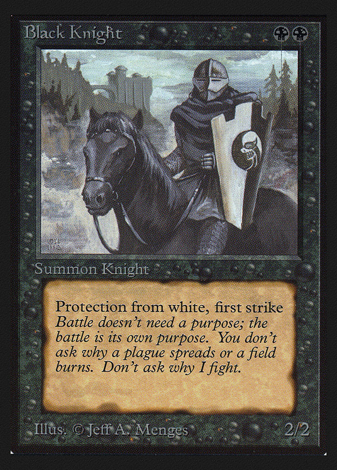 Black Knight [International Collectors' Edition] | Jomio and Rueliete's Cards and Comics