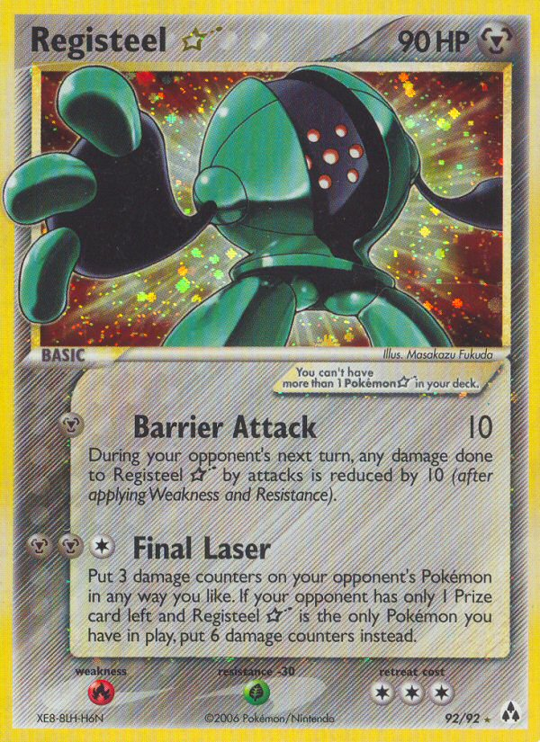 Registeel Star (92/92) [EX: Legend Maker] | Jomio and Rueliete's Cards and Comics