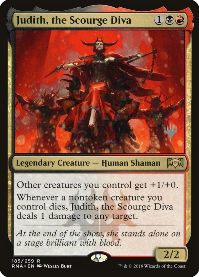 Judith, the Scourge Diva (Promo Pack) [Ravnica Allegiance Promos] | Jomio and Rueliete's Cards and Comics