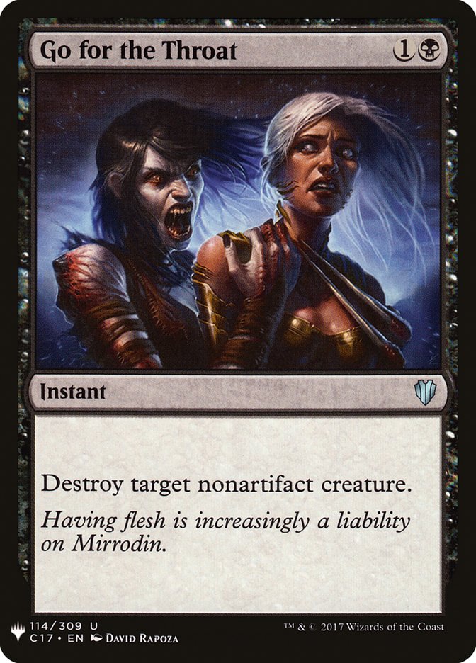 Go for the Throat [Mystery Booster] | Jomio and Rueliete's Cards and Comics