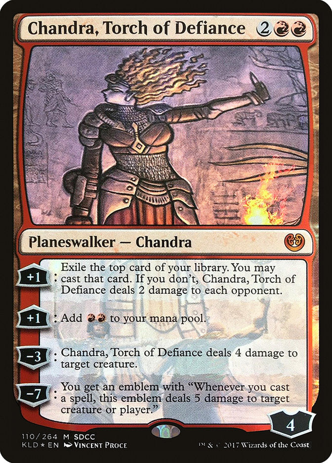 Chandra, Torch of Defiance [San Diego Comic-Con 2017] | Jomio and Rueliete's Cards and Comics