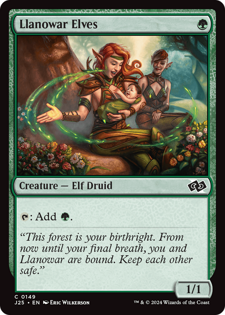 Llanowar Elves [Foundations Jumpstart] | Jomio and Rueliete's Cards and Comics