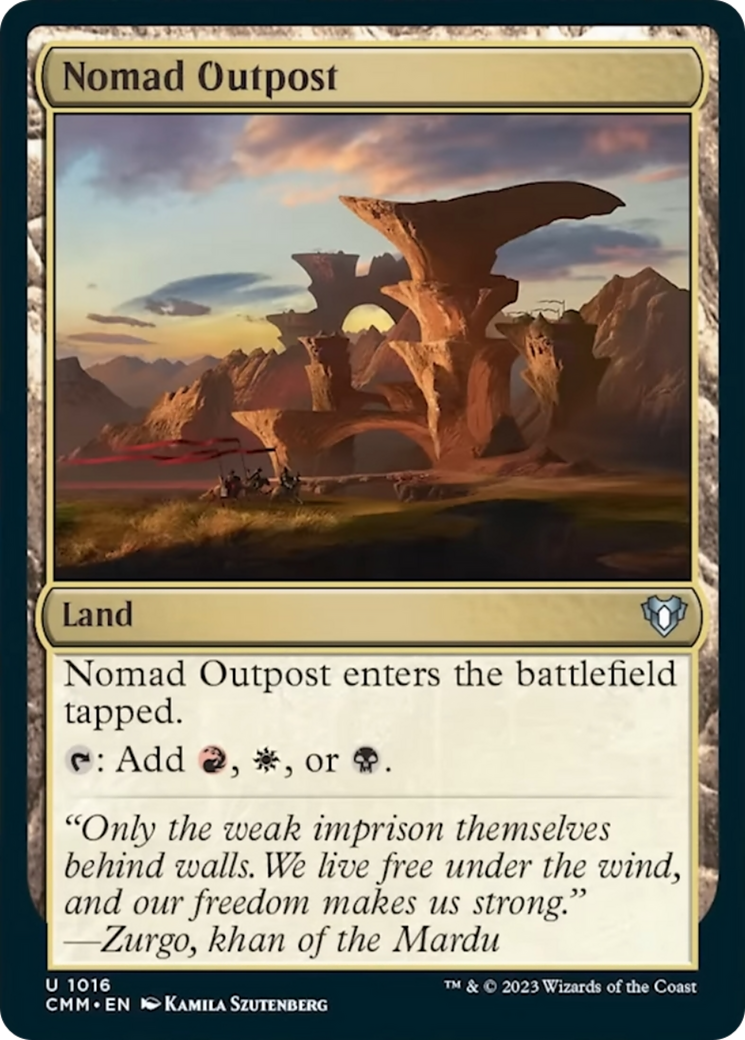 Nomad Outpost [Commander Masters] | Jomio and Rueliete's Cards and Comics