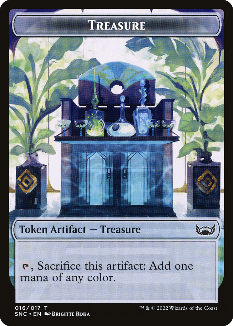Boar // Treasure Double-Sided Token [Outlaws of Thunder Junction Commander Tokens] | Jomio and Rueliete's Cards and Comics