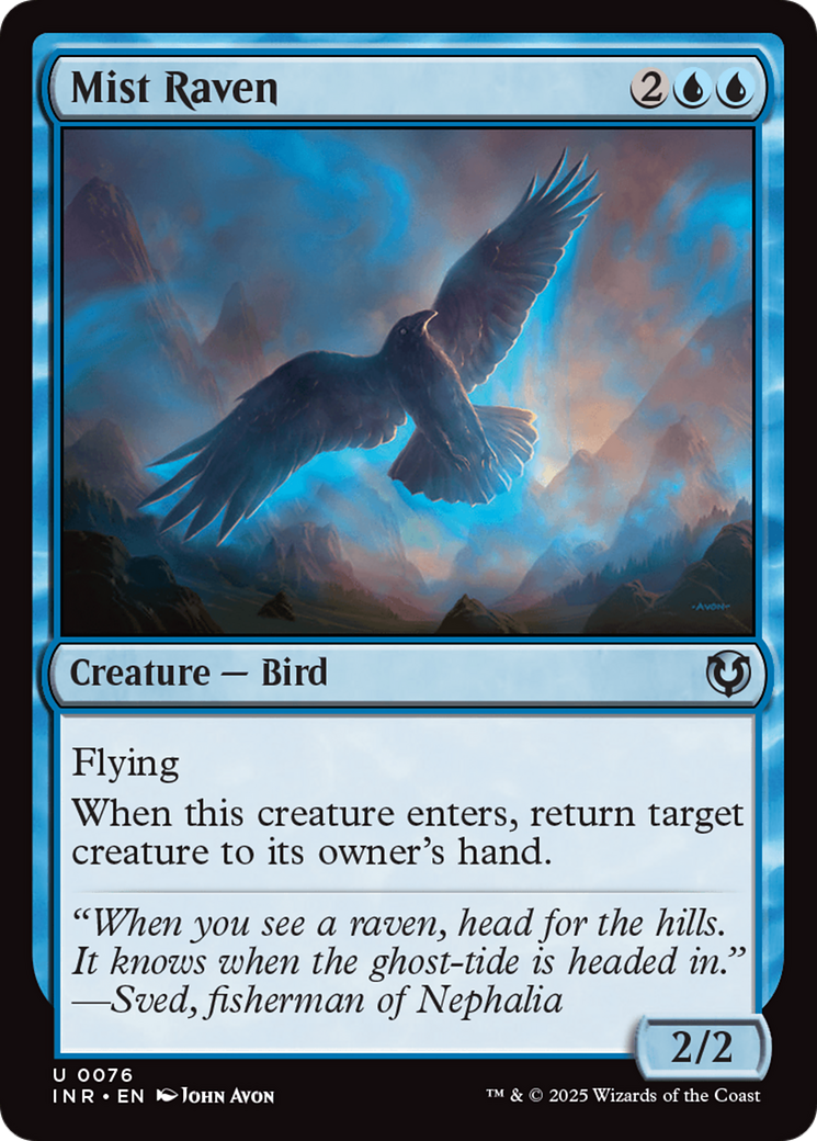 Mist Raven [Innistrad Remastered] | Jomio and Rueliete's Cards and Comics