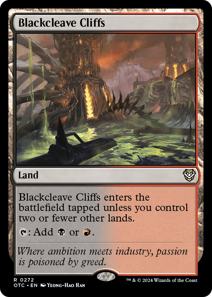 Blackcleave Cliffs [Outlaws of Thunder Junction Commander] | Jomio and Rueliete's Cards and Comics